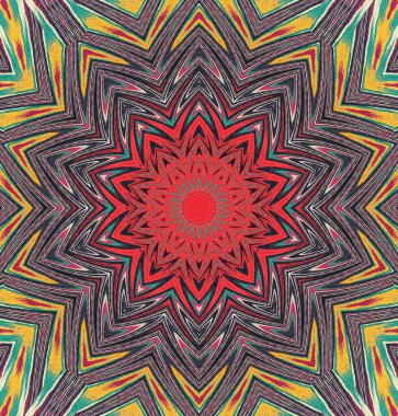 Kaleydoskop geçmişi. Çoklu renkli doku çizimi.