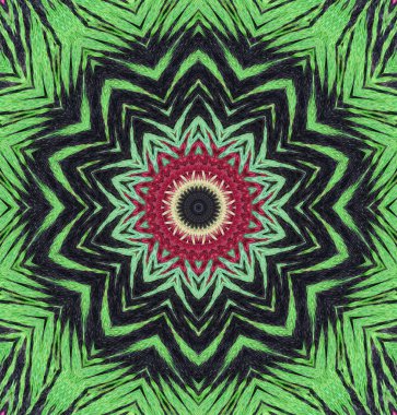 Kaleydoskop geçmişi. Çoklu renkli doku çizimi.