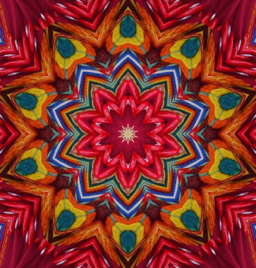 Kaleydoskop geçmişi. Çoklu renkli doku çizimi.