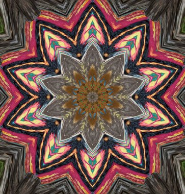 Kaleydoskop geçmişi. Çoklu renkli doku çizimi.