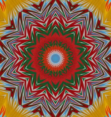 Kaleydoskop geçmişi. Çoklu renkli doku çizimi.