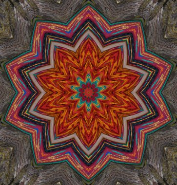 Kaleydoskop geçmişi. Çoklu renkli doku çizimi.