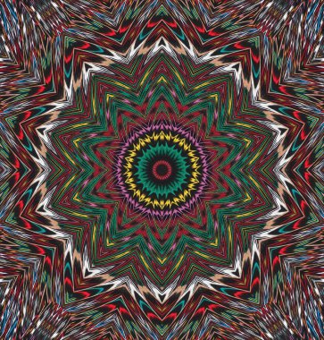 Kaleydoskop geçmişi. Çoklu renkli doku çizimi.
