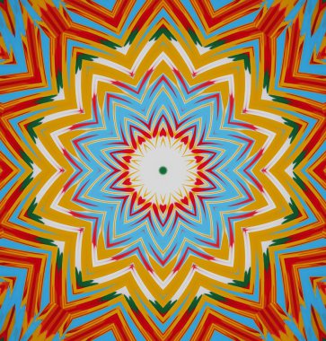 Kaleydoskop geçmişi. Çoklu renkli doku çizimi.