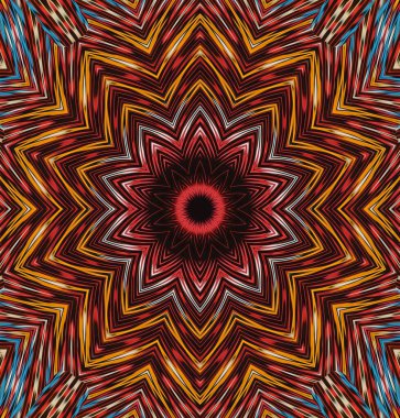 Kaleydoskop geçmişi. Çoklu renkli doku çizimi.