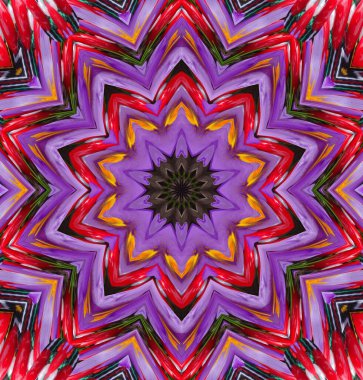 Kaleydoskop geçmişi. Çoklu renkli doku çizimi.