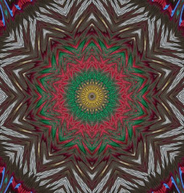 Kaleydoskop geçmişi. Çoklu renkli doku çizimi.