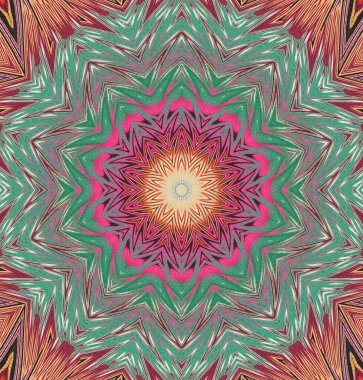 Kaleydoskop geçmişi. Çoklu renkli doku çizimi.