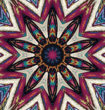 Kaleydoskop geçmişi. Çoklu renkli doku çizimi.