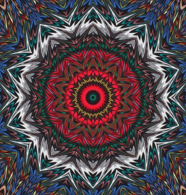 Kaleydoskop geçmişi. Çoklu renkli doku çizimi.