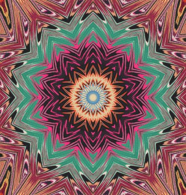 Kaleydoskop geçmişi. Çoklu renkli doku çizimi.