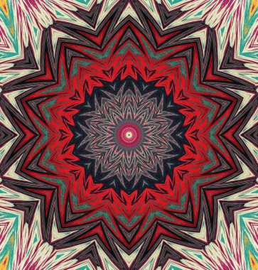 Kaleydoskop geçmişi. Çoklu renkli doku çizimi.