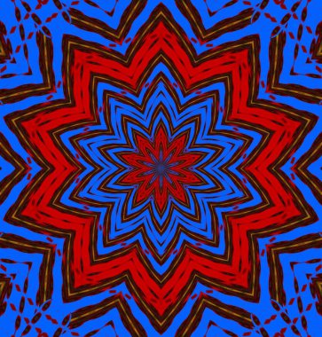 Kaleydoskop geçmişi. Çoklu renkli doku çizimi.