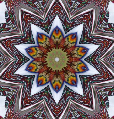 Kaleydoskop geçmişi. Çoklu renkli doku çizimi.