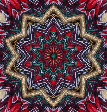 Kaleydoskop geçmişi. Çoklu renkli doku çizimi.