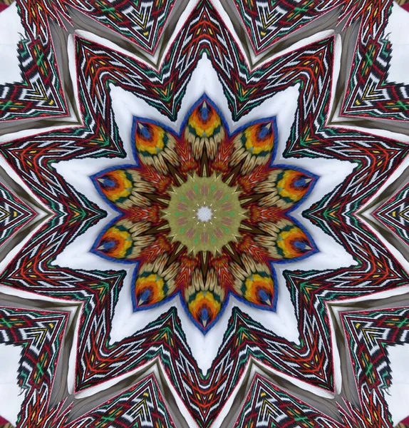 Kaleidoskop Hintergrund Vielfarbige Textur Illustration — Stockfoto