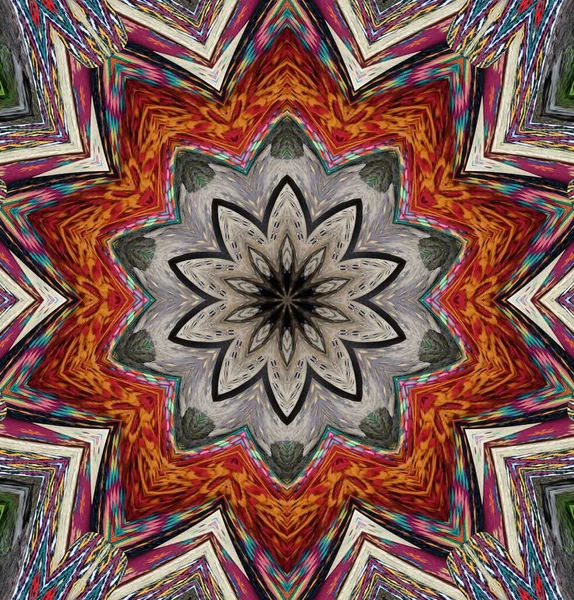 Kaleidoskop Hintergrund Vielfarbige Textur Illustration — Stockfoto