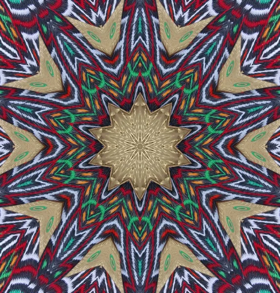 Kaleidoskop Hintergrund Vielfarbige Textur Illustration — Stockfoto