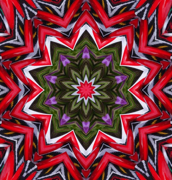 Kaleidoskop Pozadí Multibarevná Ilustrace Textury — Stock fotografie