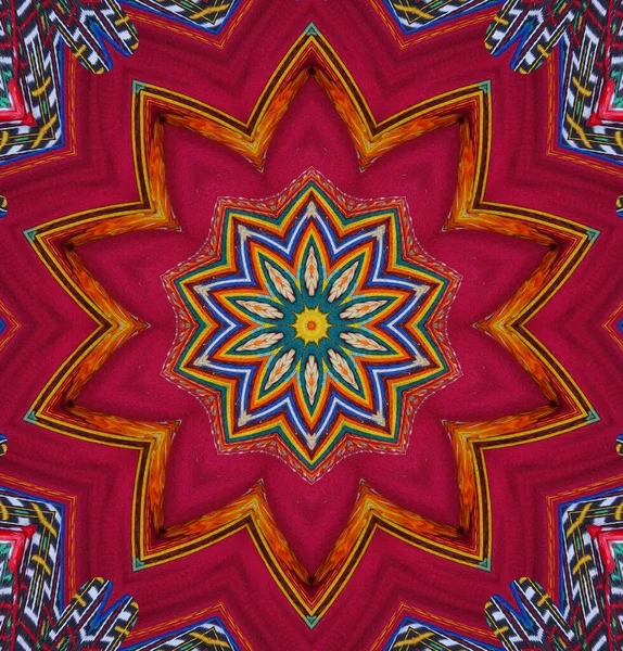 Kaleidoscope Background Multi Colored Texture Illustration — Stock Photo, Image