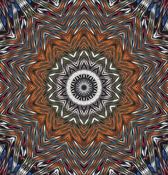 Kaleidoskop Hintergrund Vielfarbige Textur Illustration — Stockfoto