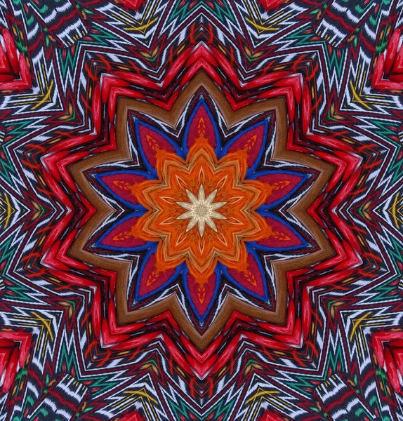 Kaleidoscoop Achtergrond Multi Gekleurde Textuur Illustratie — Stockfoto