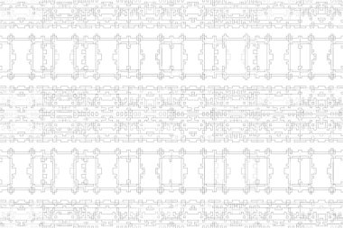 Soyut arkaplan. Monokrom dokusu. Beyaz arkaplanda siyah beyaz çizgiler.