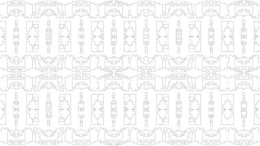 Soyut arkaplan. Monokrom dokusu. Beyaz arkaplanda siyah beyaz çizgiler.