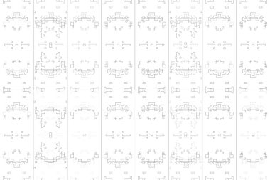 Soyut arkaplan. Monokrom dokusu. Beyaz arkaplanda siyah beyaz çizgiler.