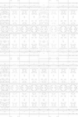 Soyut arkaplan. Monokrom dokusu. Beyaz arkaplanda siyah beyaz çizgiler.
