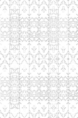 Soyut arkaplan. Monokrom dokusu. Beyaz arkaplanda siyah beyaz çizgiler.