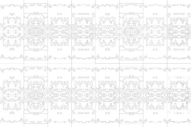 Soyut arkaplan. Monokrom dokusu. Beyaz arkaplanda siyah beyaz çizgiler.