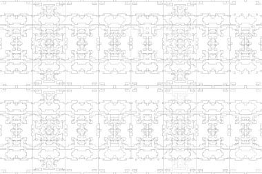 Soyut arkaplan. Monokrom dokusu. Beyaz arkaplanda siyah beyaz çizgiler.