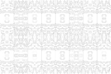 Soyut arkaplan. Monokrom dokusu. Beyaz arkaplanda siyah beyaz çizgiler.