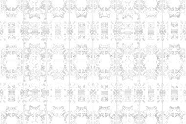 Soyut arkaplan. Monokrom dokusu. Beyaz arkaplanda siyah beyaz çizgiler.