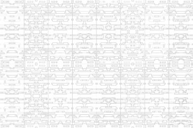 Soyut arkaplan. Monokrom dokusu. Beyaz arkaplanda siyah beyaz çizgiler.