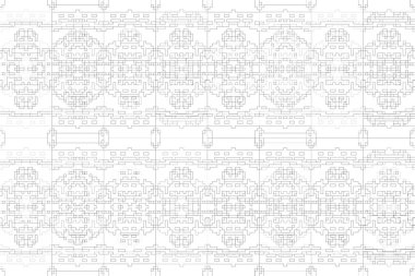 Soyut arkaplan. Monokrom dokusu. Beyaz arkaplanda siyah beyaz çizgiler.