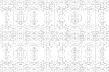 Soyut arkaplan. Monokrom dokusu. Beyaz arkaplanda siyah beyaz çizgiler.