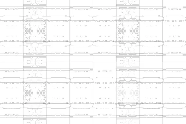 Абстрактный Фон Монохромная Текстура Черно Белые Линии Белом Фоне — стоковое фото