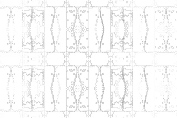 Abstrakcyjne Tło Monochromatyczna Faktura Czarno Białe Linie Białym Tle — Zdjęcie stockowe