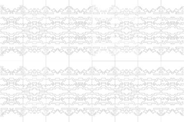 Soyut arkaplan. Monokrom dokusu. Beyaz arkaplanda siyah beyaz çizgiler.