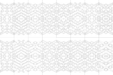 Soyut arkaplan. Monokrom dokusu. Beyaz arkaplanda siyah beyaz çizgiler.