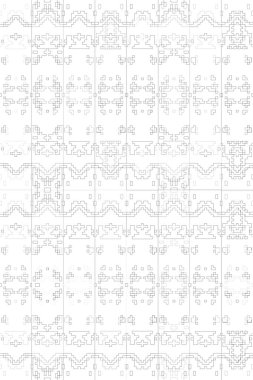 Soyut arkaplan. Monokrom dokusu. Beyaz arkaplanda siyah beyaz çizgiler.