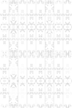 Soyut arkaplan. Monokrom dokusu. Beyaz arkaplanda siyah beyaz çizgiler.