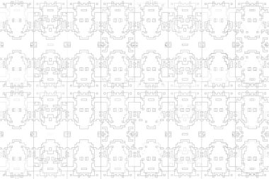 Soyut arkaplan. Monokrom dokusu. Beyaz arkaplanda siyah beyaz çizgiler.