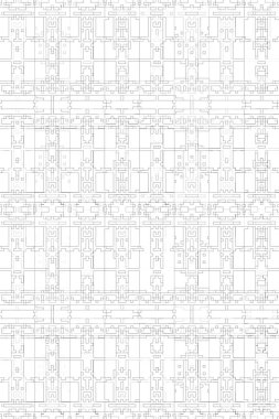 Soyut arkaplan. Monokrom dokusu. Beyaz arkaplanda siyah beyaz çizgiler.