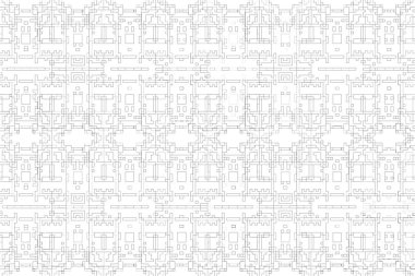 Soyut arkaplan. Monokrom dokusu. Beyaz arkaplanda siyah beyaz çizgiler.