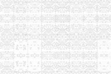 Soyut arkaplan. Monokrom dokusu. Beyaz arkaplanda siyah beyaz çizgiler.