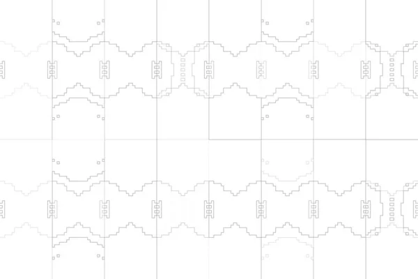 Abstrakcyjne Tło Monochromatyczna Faktura Czarno Białe Linie Białym Tle — Zdjęcie stockowe