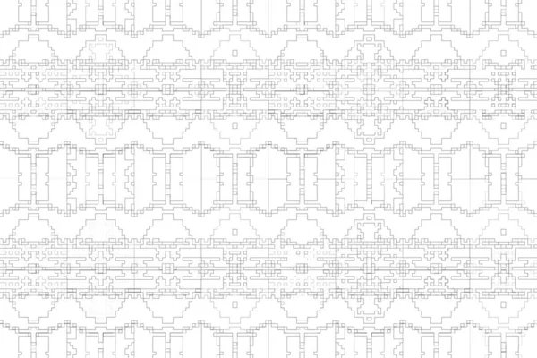 Soyut arkaplan. Monokrom dokusu. Beyaz arkaplanda siyah beyaz çizgiler.